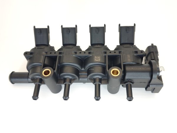 Landirenzo OEM Rail 4 Zylinder (Schwarz) mit Sensor 3.5 Bar