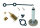 Tomasetto Minitankstutzen mit Faro-anschluss inkl. M10 Dish Adapter Lang